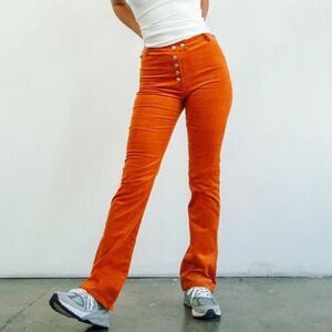 Line By K Mona corduroy orange pants